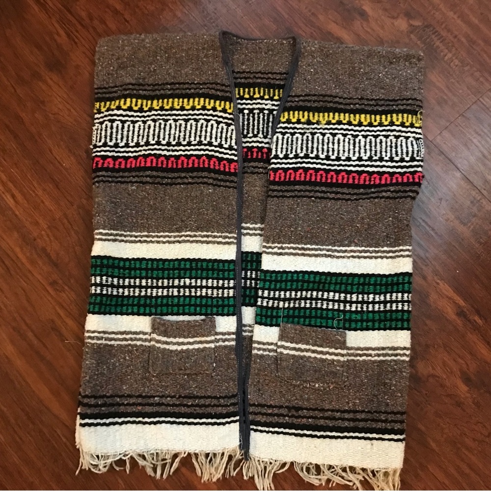 Mexican Poncho / Vest - Large